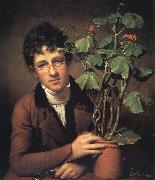 Rembrandt Peale Rubens Peale with a Geranium USA oil painting artist